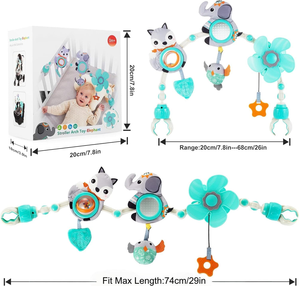 Lynncare arch fox rattle sparks hand–eye coordination during play.