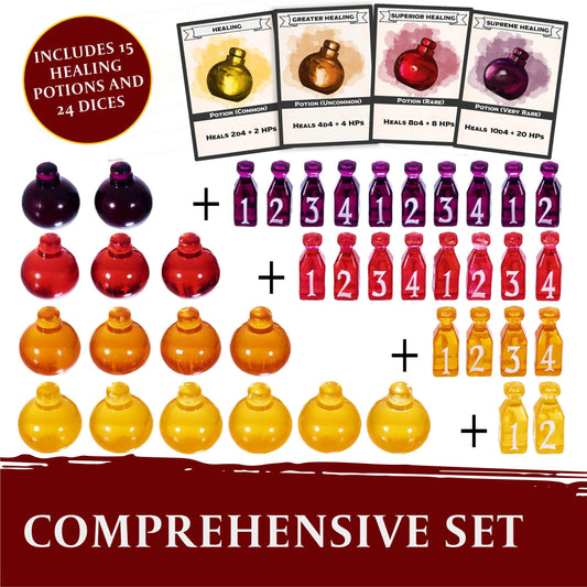 LYNX color-matching D4 dice set for quick rolls