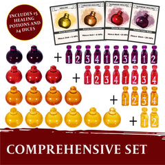 LYNX color-matching D4 dice set for quick rolls