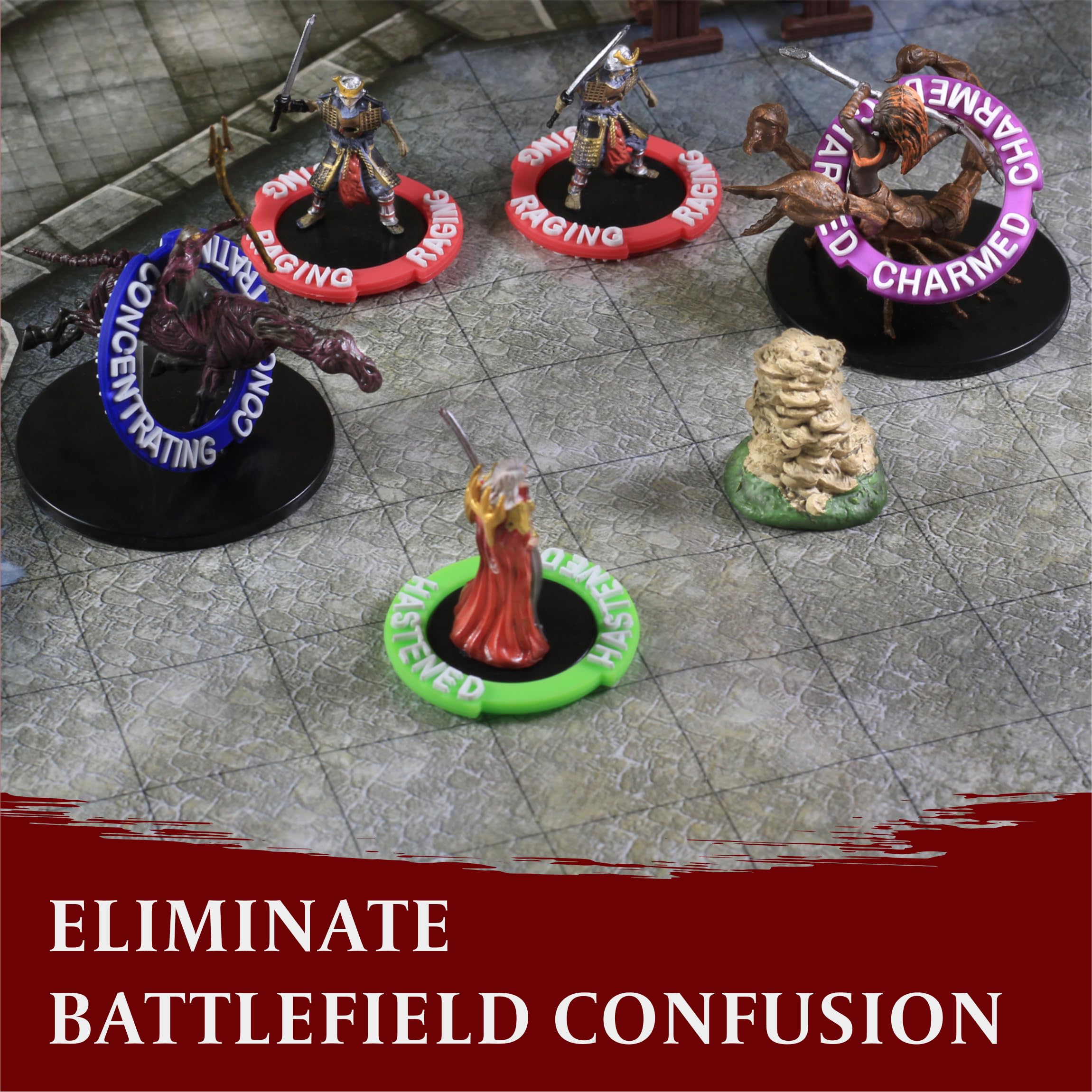 LYNX condition rings feature a 360-degree readable design for all players.