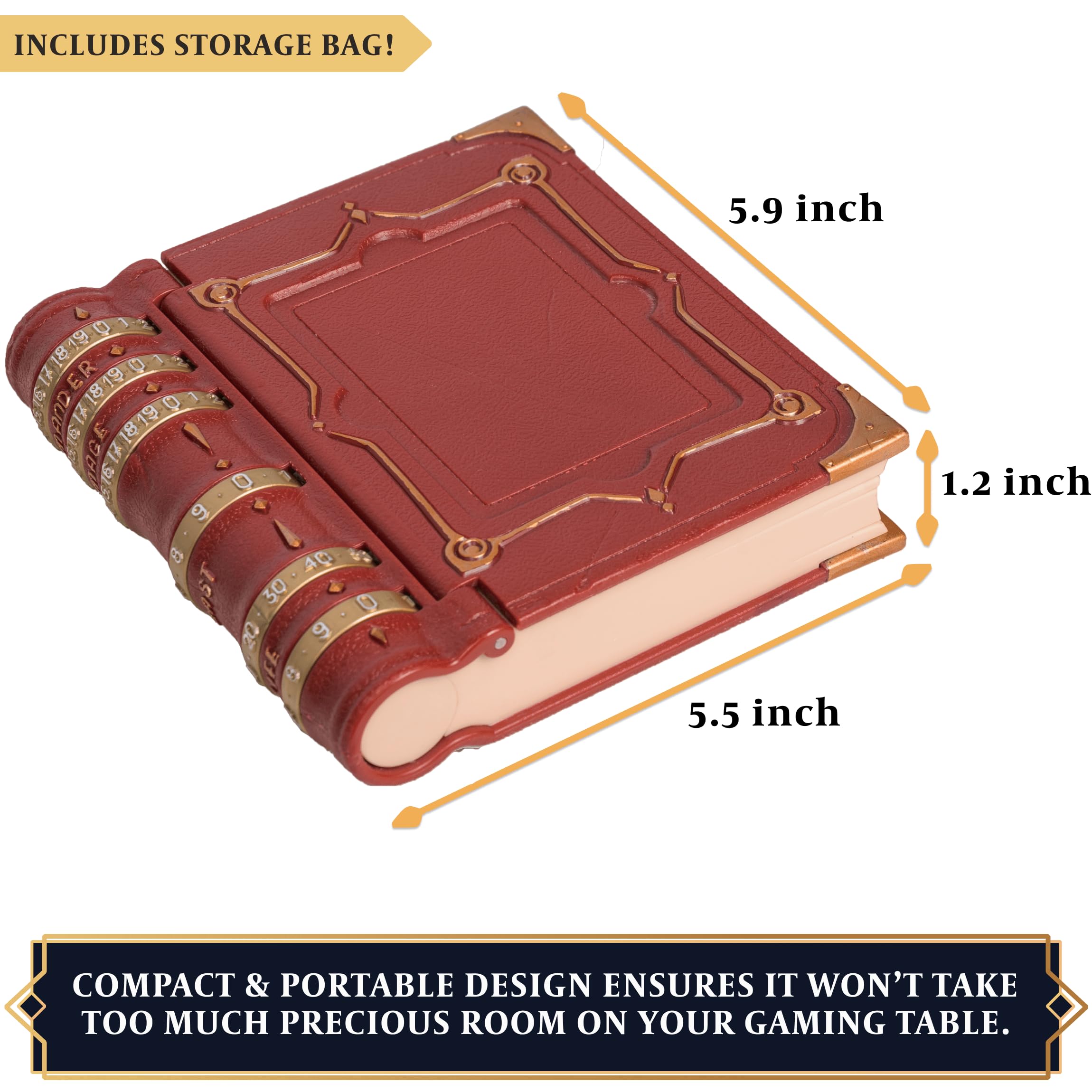 Compact and portable commander codex designed for game nights and tournaments.