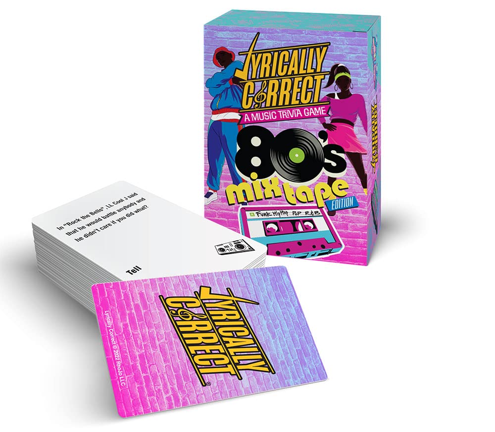 Lyrically Correct 80s mixtape game players laughing during lyric battle