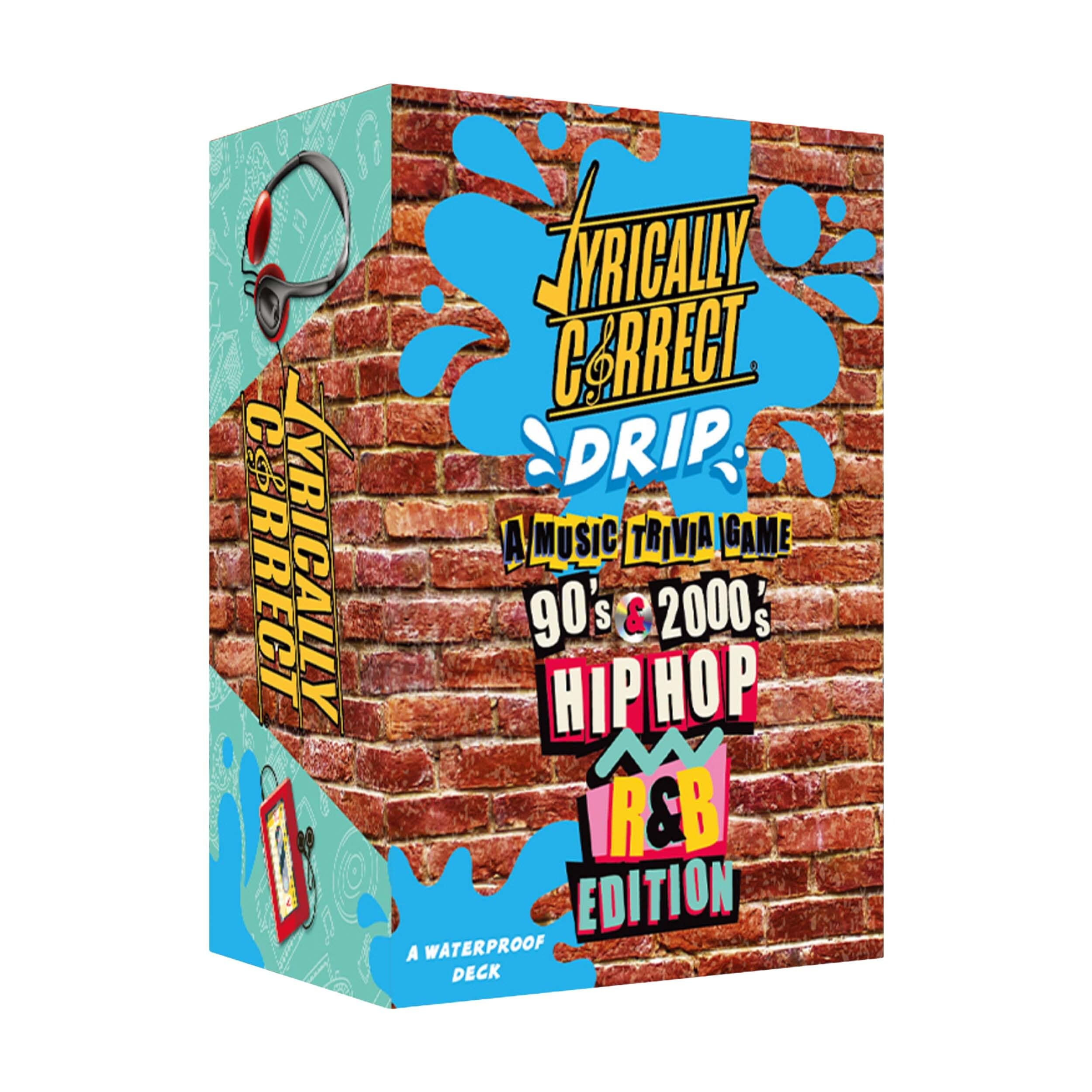 Lyrically Correct OG Waterproof Card Deck designed for spill-free outdoor play.