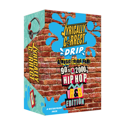Lyrically Correct OG Waterproof Card Deck designed for spill-free outdoor play.