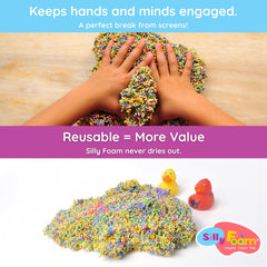LYRK Silly Foam beads non-toxic materials for safe indoor play.