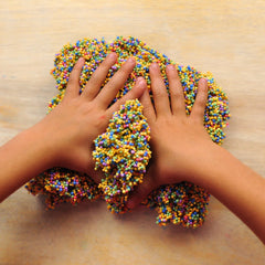 LYRK Silly Foam dry malleable texture close-up ideal for shaping and stacking