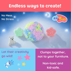 Kids crafting with LYRK Silly Foam for creative play at home