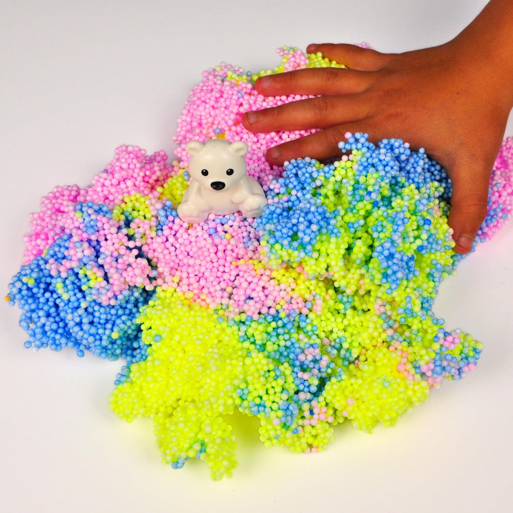 LYRK Silly Foam neon pastel colors set opened for easy crafting fun