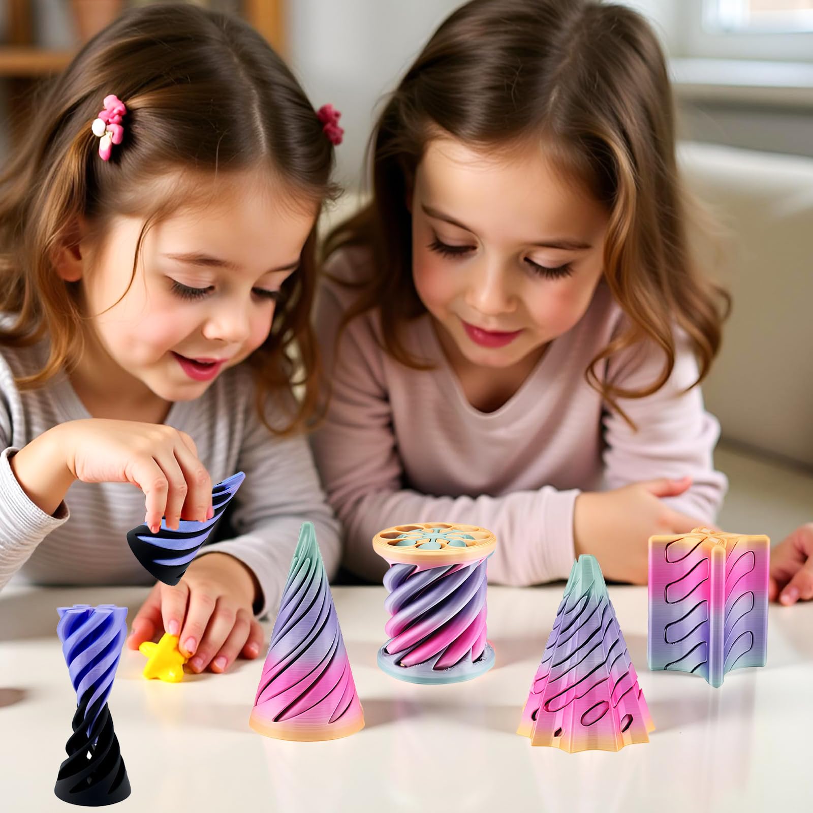 Lyzbbsoy Two-Piece Display Option: flexible setup for desk art and tabletop decor.