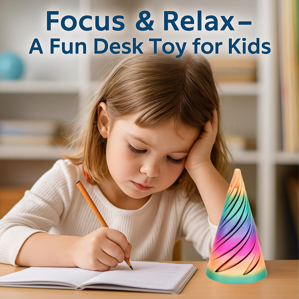 Lyzbbsoy vortex-thread-illusion showcases mesmerizing movement suitable for desk decor.