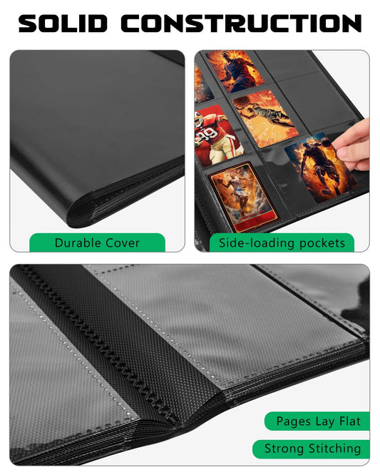 Lzerking binder back cover displaying sleek black design and durable build