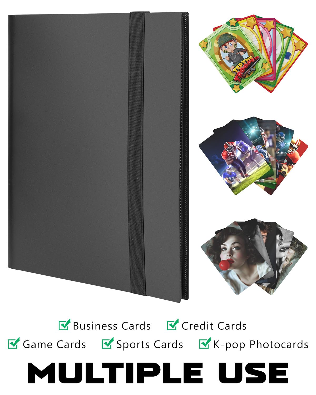 Lzerking archival-safe non-PVC materials protecting cards and artwork