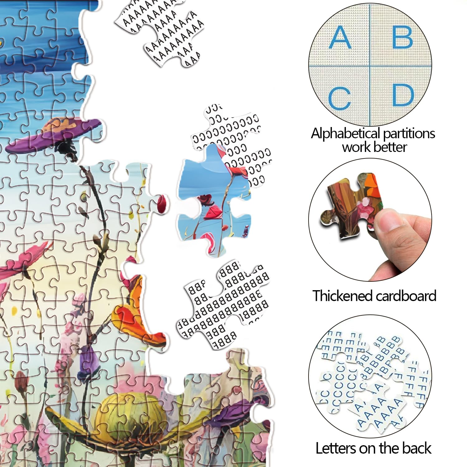 LZLHDE finished puzzle becomes vibrant wall art for home décor.