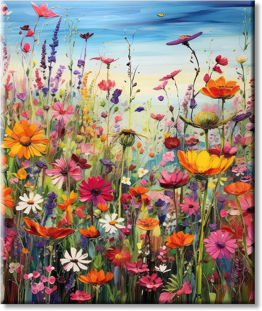 LZLHDE 1000-piece flowers puzzle with back-letters aids sorting.