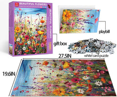 LZLHDE flowers puzzle box with reusable storage showcases sustainable packaging.