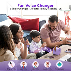 LZYOC portable speaker design enables on-the-go karaoke anywhere.