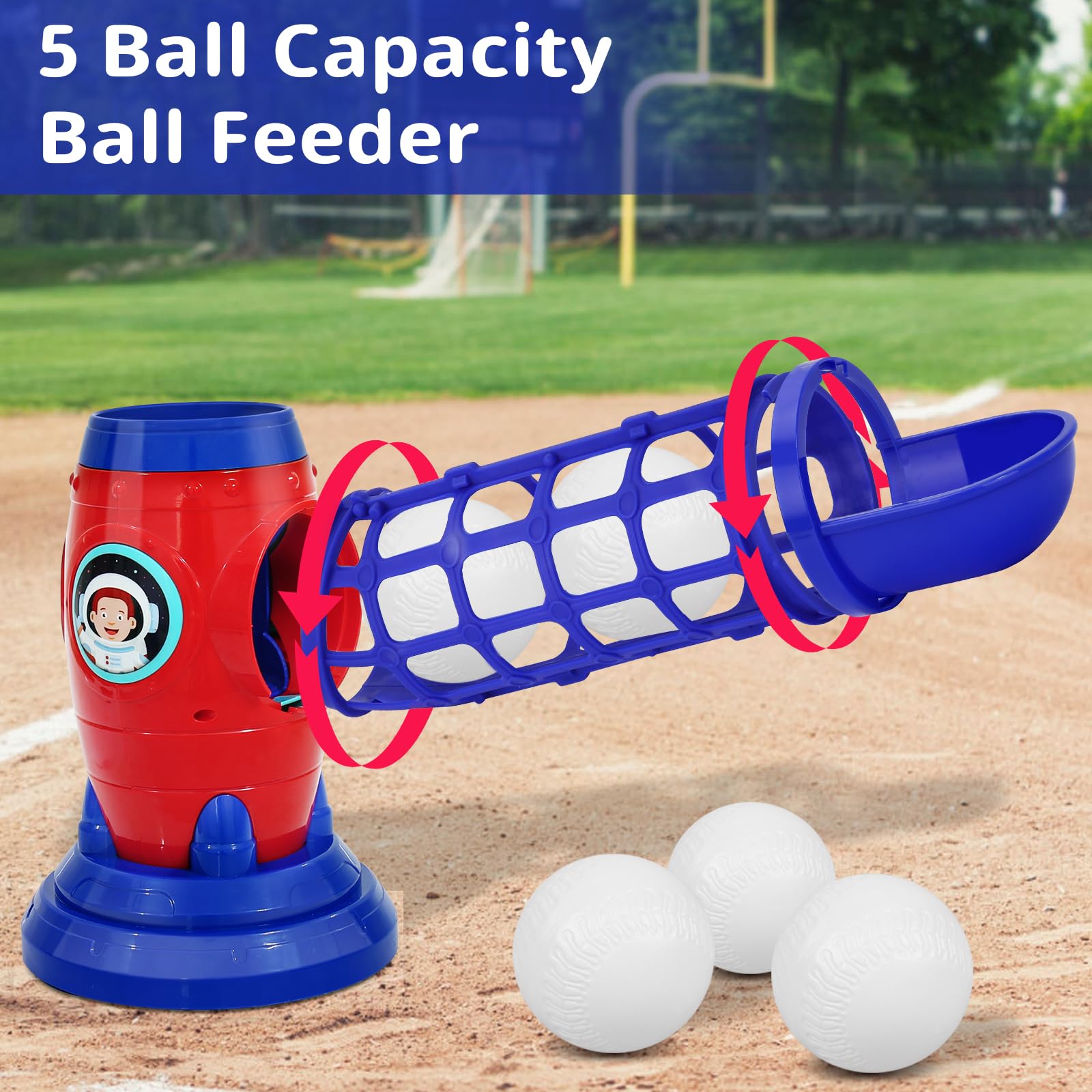 LZZAPJ baseballs-five-count keeps practice rolling with five balls ready
