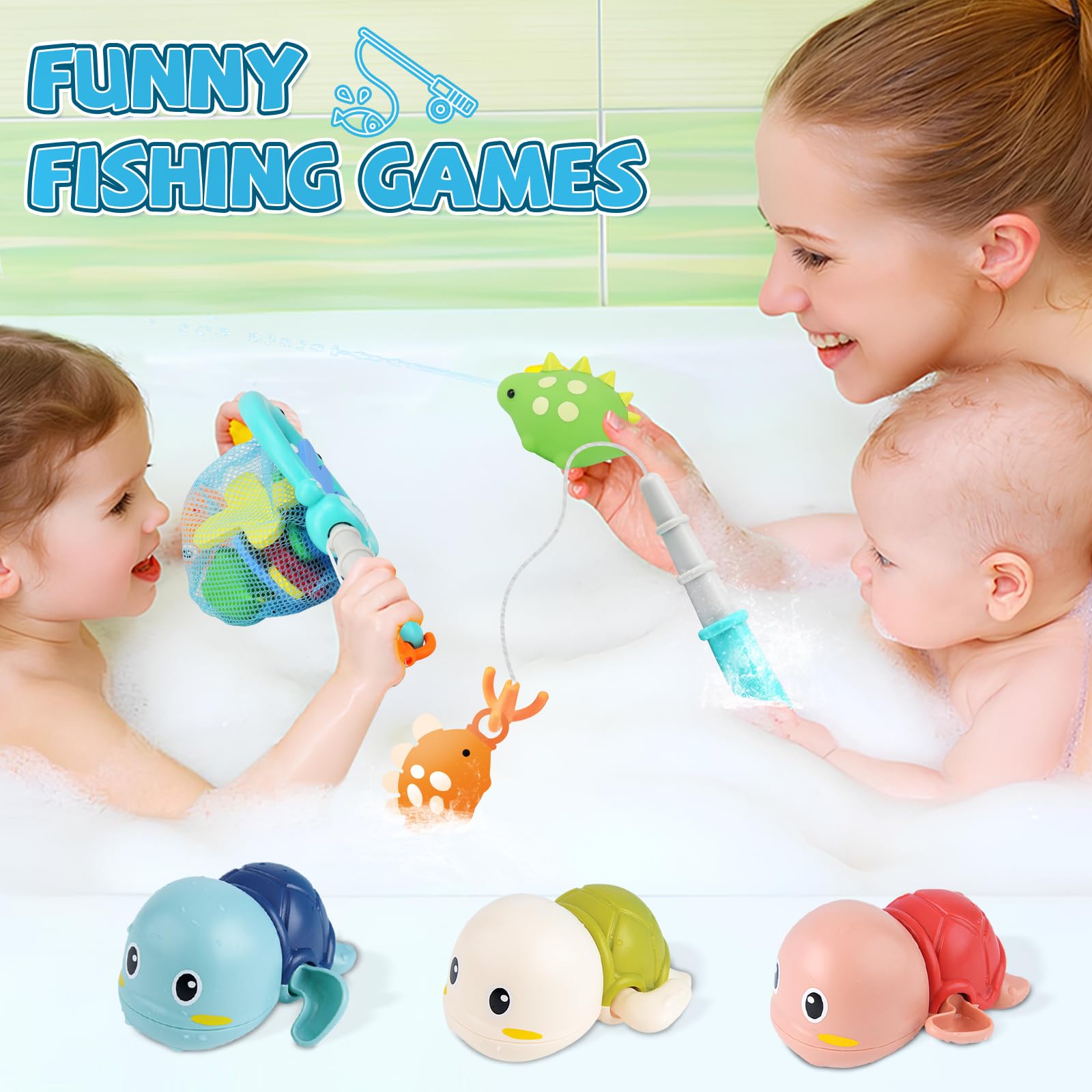 LZZAPJ foam letters and numbers cling to tub walls for early literacy