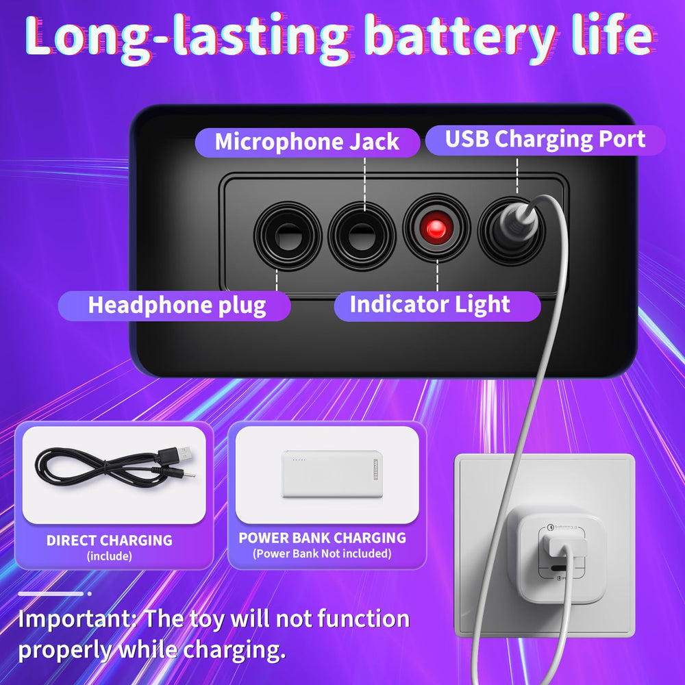LZZAPJ battery charging indicator signals recharge after play sessions