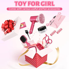 LZZAPJ Princess Hair Salon curling rollers and comb enable soft curls in pretend styling.