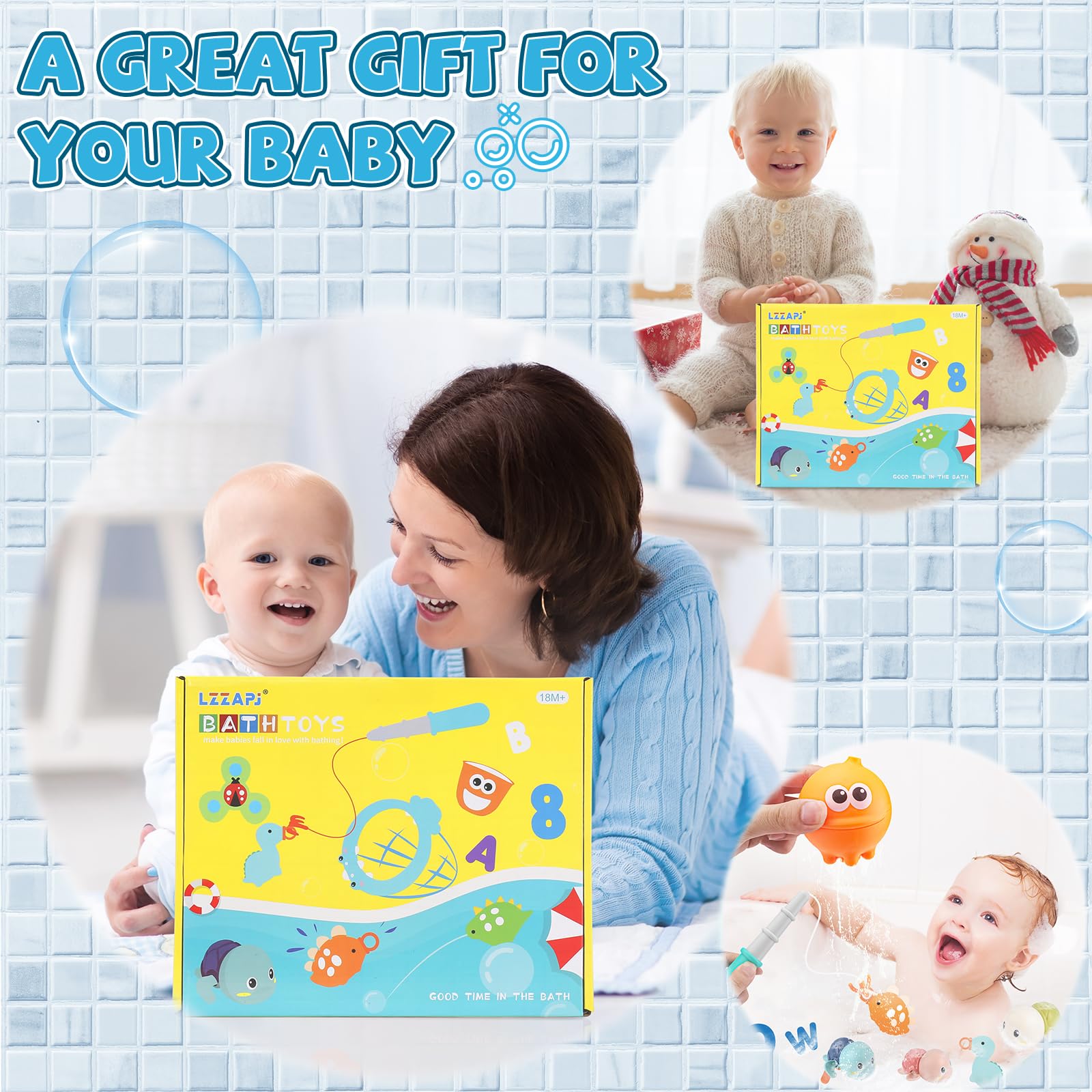 LZZAPJ spinning toy rotates in water for visual tracking play