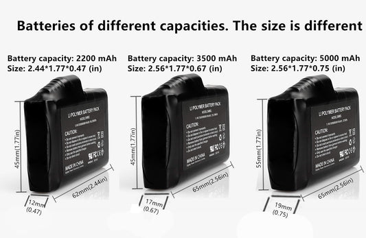 M Jiuyunmu 7.4V 3500mAh battery pack for longer warmth