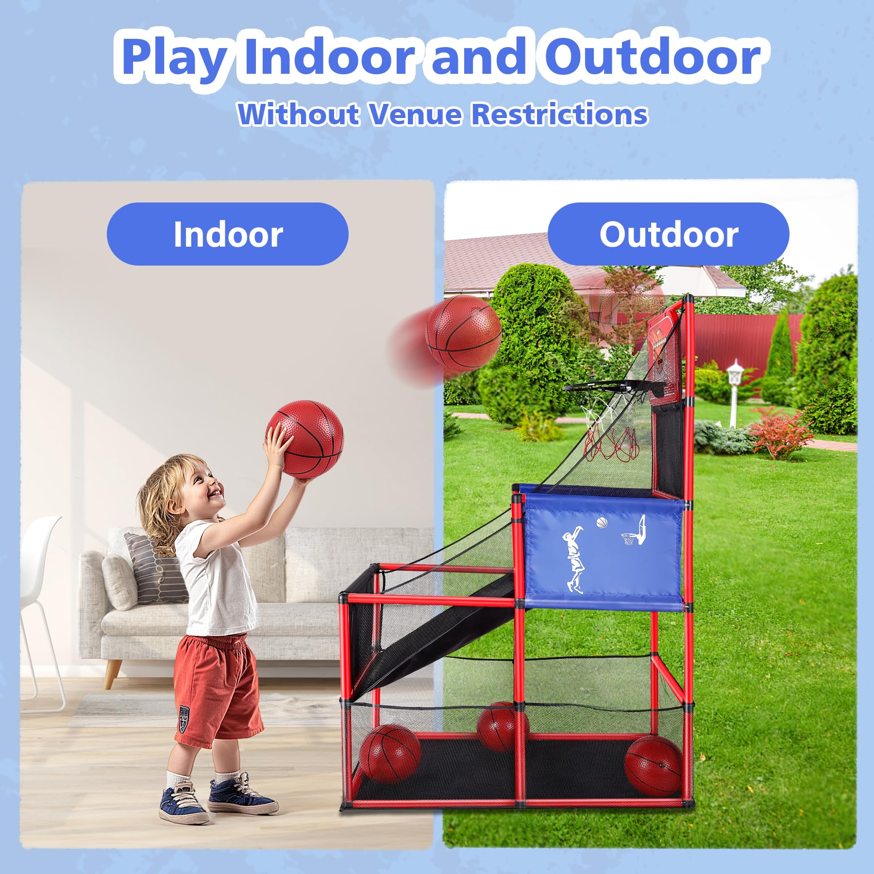M SANMERSEN sturdy ABS and PVC construction ensures lasting play