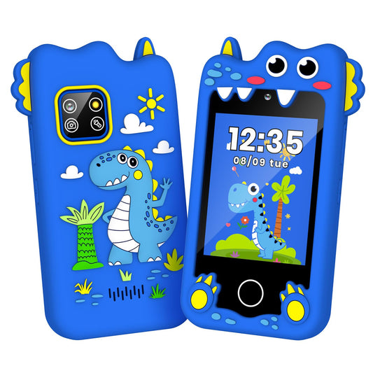 M SANMERSEN Dinosaur Smartphone front view with kid-friendly design and learning features.