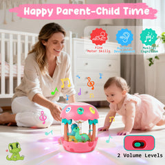 M SANMERSEN dinosaur toy with wheels supports tummy-time movement.