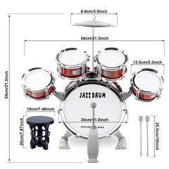 M SANMERSEN drum set cymbal closeup shows clear sound cues for rhythm practice