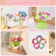 M SANMERSEN flower bouquet kit stems and receptacles support easy assembly