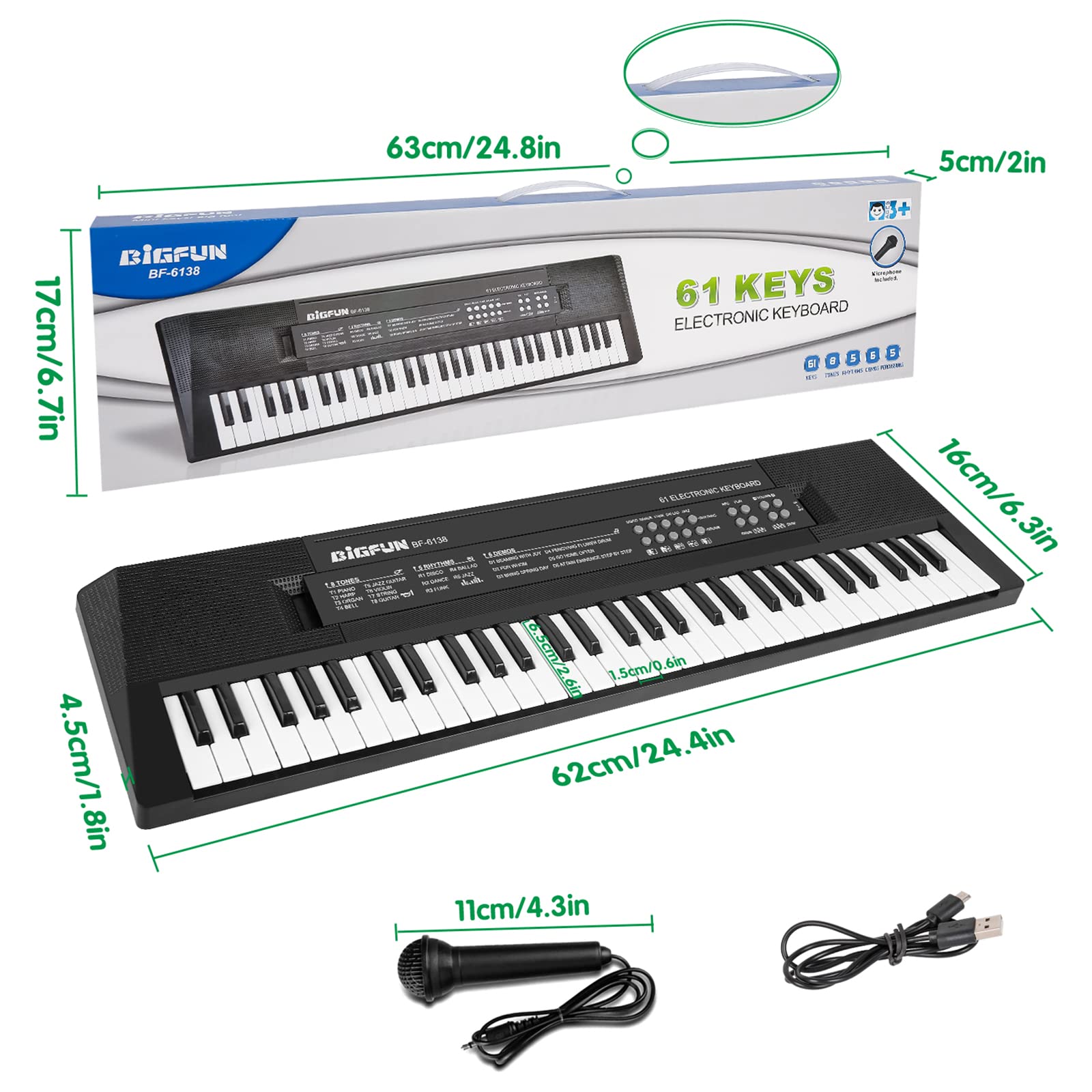 Battery or USB powered for flexible play