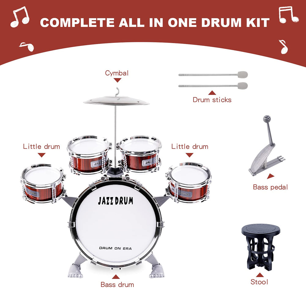 M SANMERSEN kids drum set playtime scene captures creative rhythm exploration