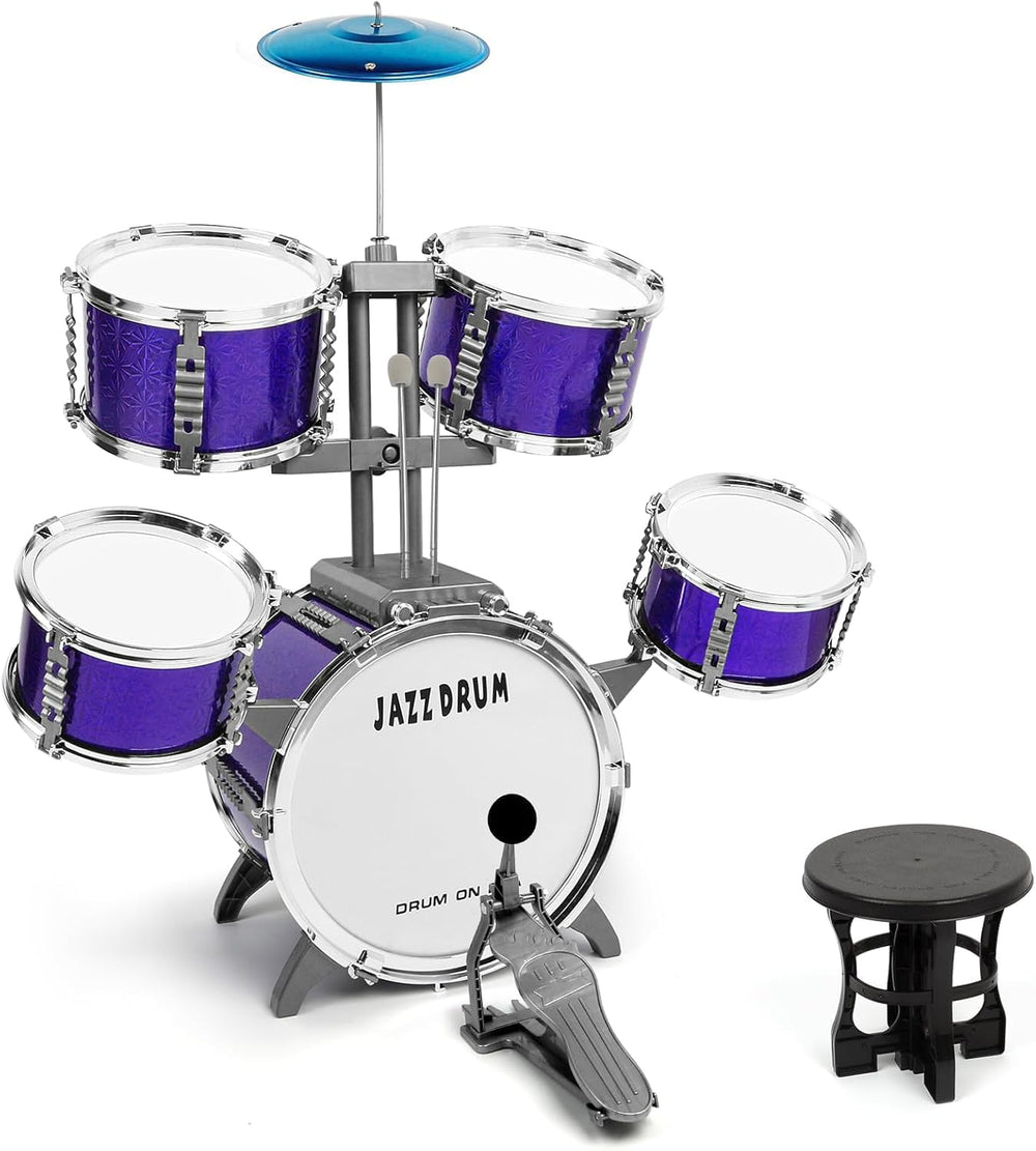 M SANMERSEN kids drum set bass drum close-up for beginner rhythm practice
