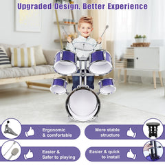 M SANMERSEN kids drum set cymbal view for expressive learning moments