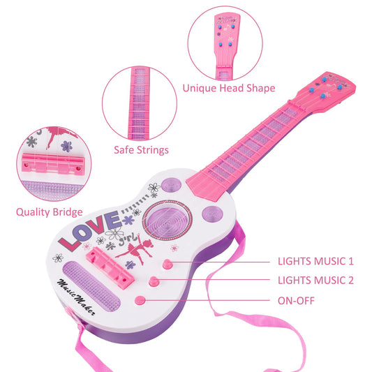 M SANMERSEN adjustable strings guitar supports creative music making for toddlers
