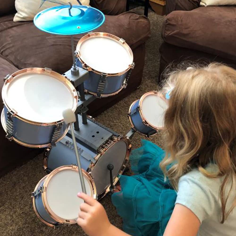M SANMERSEN Kids Jazz Drum Set small drum 2 for tiny hands.