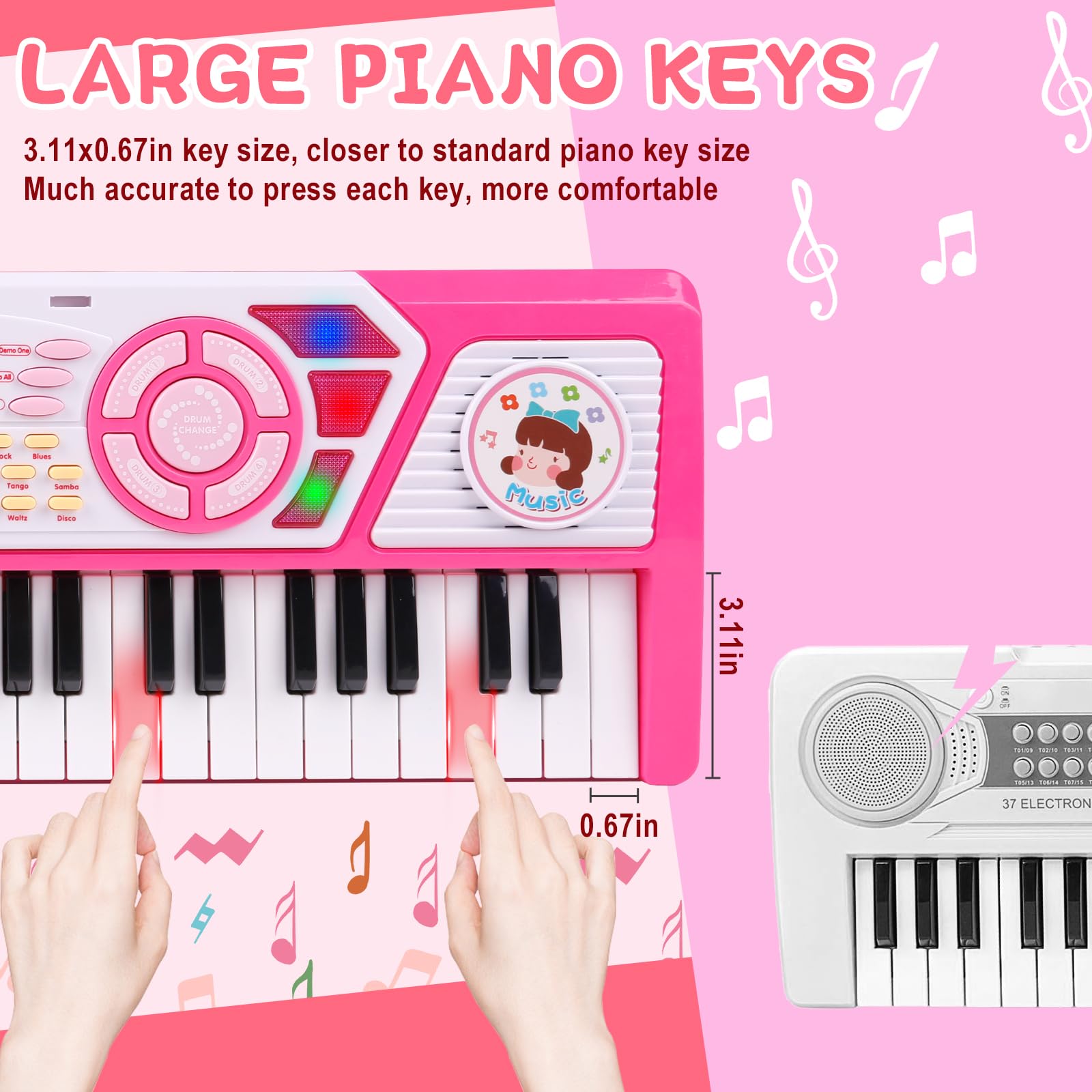 M SANMERSEN 49 Keys offers 8 rhythms and 22 demos