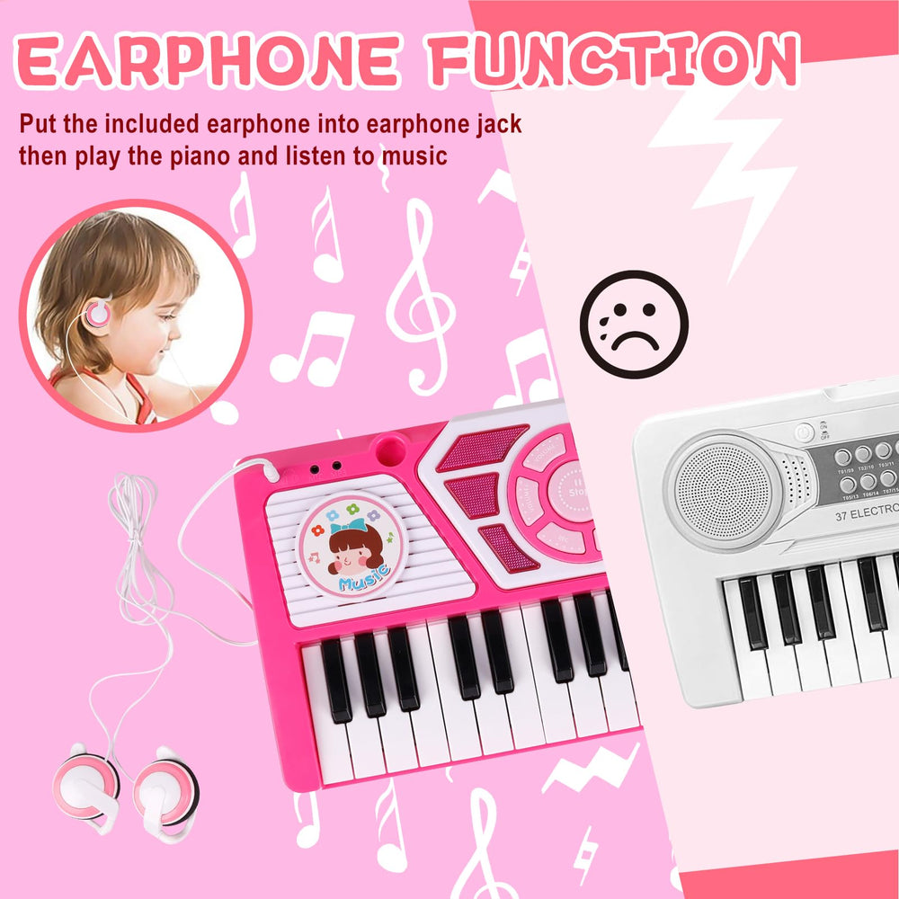 M SANMERSEN Keyboard with headphones enables private practice