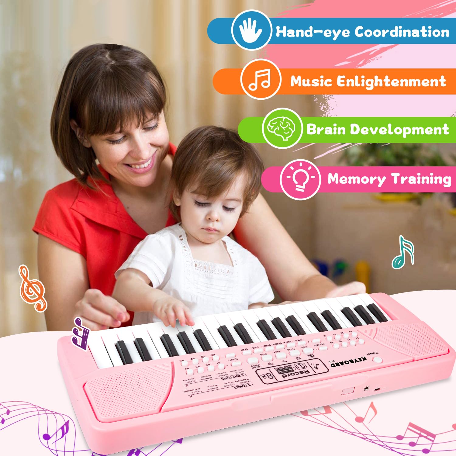M SANMERSEN demo display showcases built-in tunes for quick start.