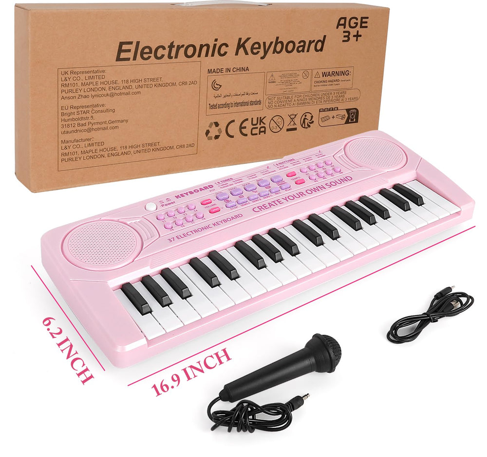M SANMERSEN bright colored piano makes a delightful birthday gift.