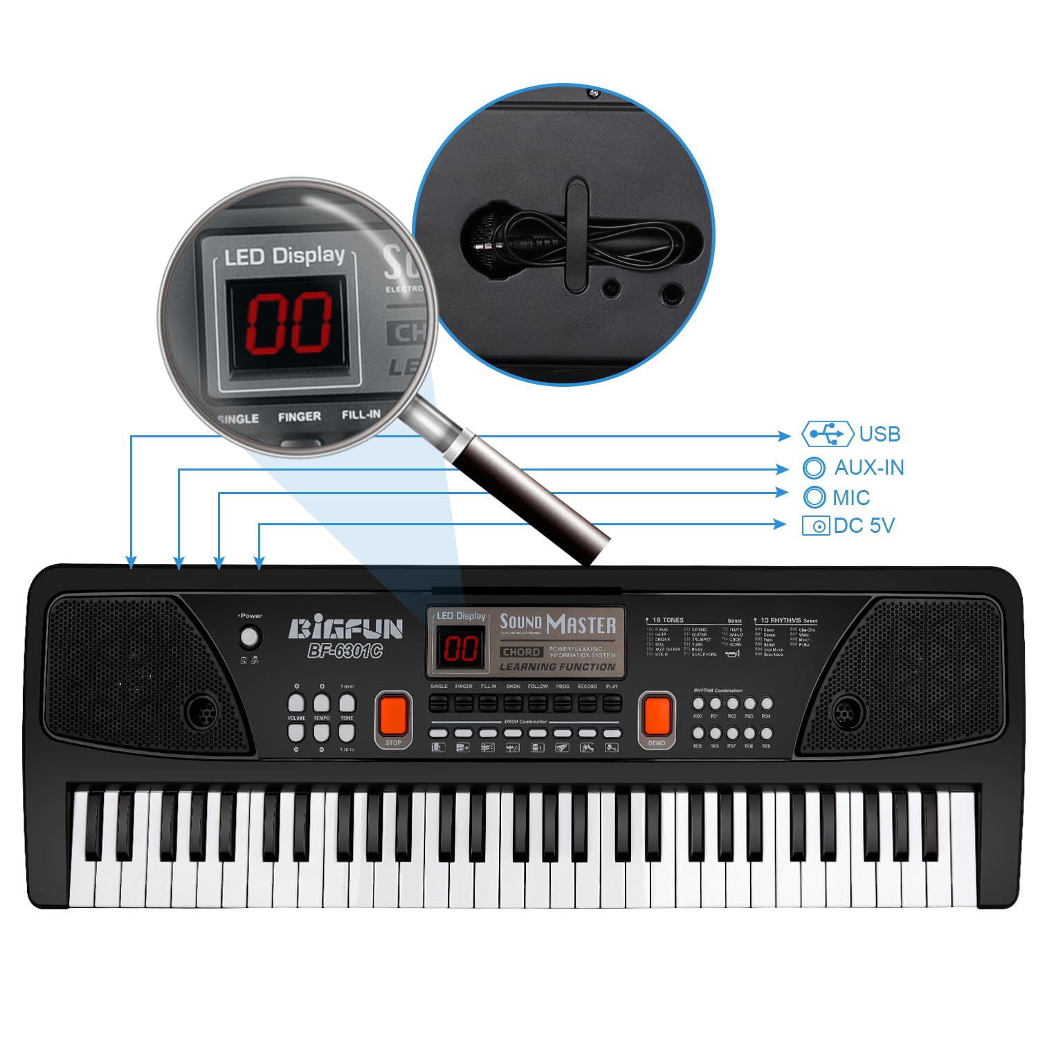 M SANMERSEN piano dual speakers deliver clear, engaging sound