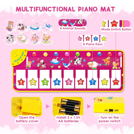 M SANMERSEN piano keys and animal sounds for early listening development
