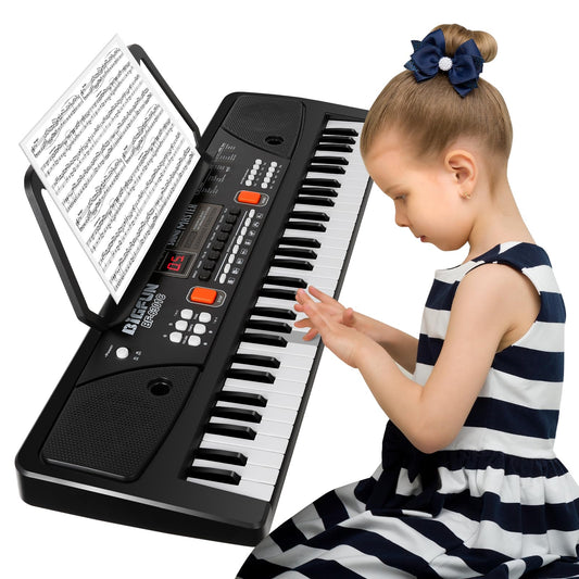 M SANMERSEN piano with 61 keys invites kids to learn music