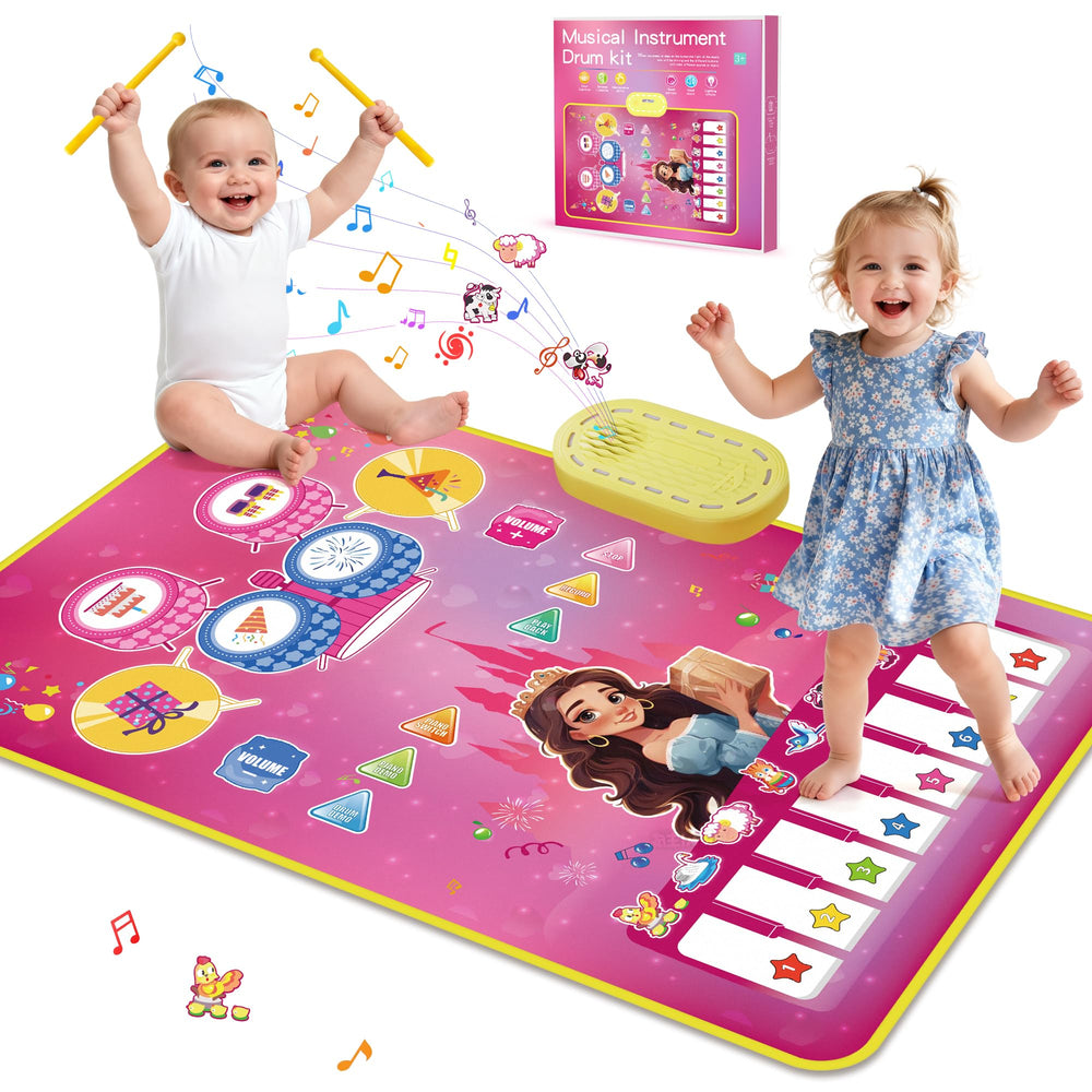 M SANMERSEN piano mat front view shows kid-friendly design for imaginative play