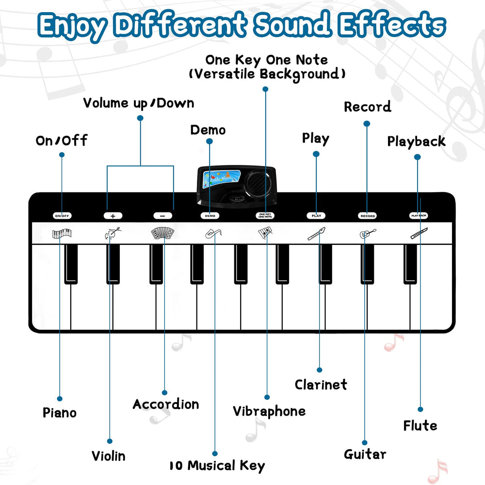 M SANMERSEN Piano Mat with eight instrument sounds for creative exploration