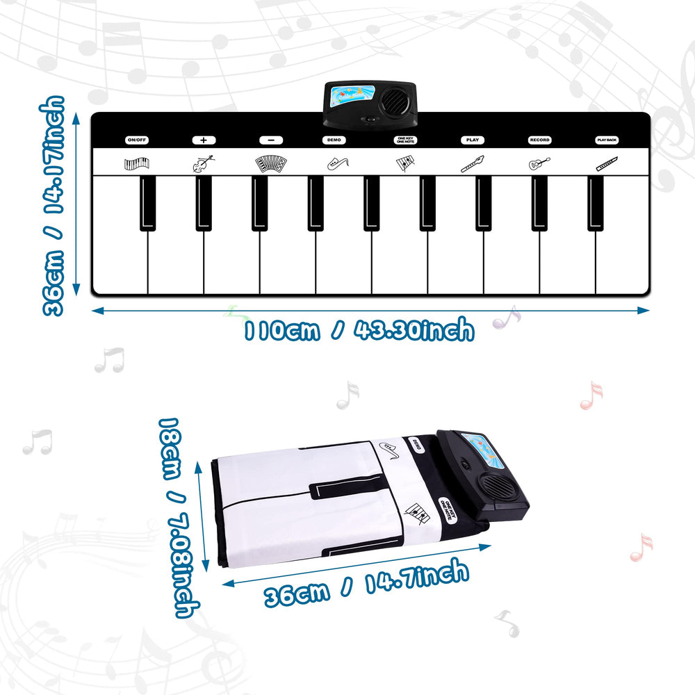 M SANMERSEN Piano Mat record and replay feature captures kid melodies