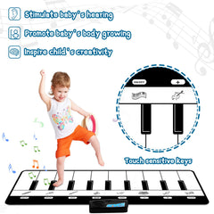 M SANMERSEN Piano Mat soft non-toxic fabric safe for little hands
