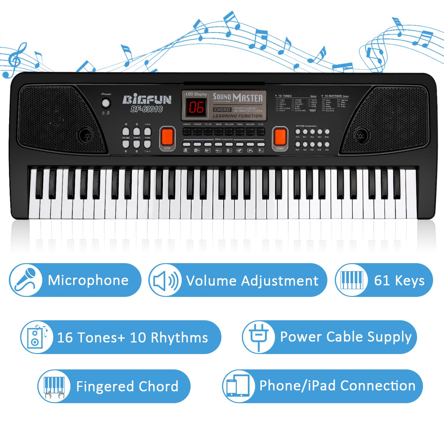 M SANMERSEN piano with microphone energizes singing while playing