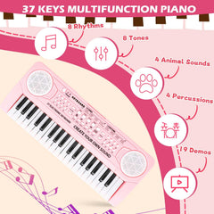 M SANMERSEN portable dual speaker piano for home or travel